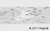 Silver Style Panoramic Map of Böblingen