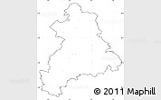 Blank Simple Map of Böblingen, cropped outside, no labels
