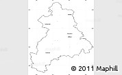 Blank Simple Map of Böblingen, cropped outside