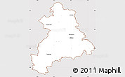 Classic Style Simple Map of Böblingen, cropped outside