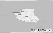 Gray 3D Map of Esslingen, single color outside