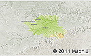 Physical 3D Map of Esslingen, lighten, semi-desaturated