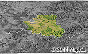 Satellite 3D Map of Esslingen, desaturated
