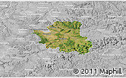 Satellite 3D Map of Esslingen, lighten, desaturated