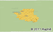 Savanna Style 3D Map of Esslingen, single color outside
