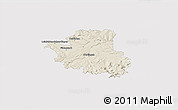 Shaded Relief 3D Map of Esslingen, single color outside