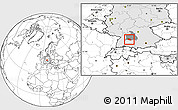 Blank Location Map of Esslingen, highlighted country, highlighted parent region