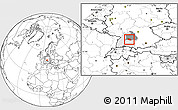 Blank Location Map of Esslingen, highlighted parent region, highlighted grandparent region