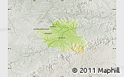 Physical Map of Esslingen, lighten, semi-desaturated