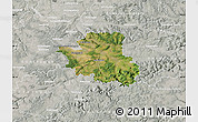 Satellite Map of Esslingen, lighten, semi-desaturated