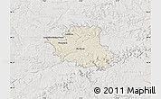 Shaded Relief Map of Esslingen, lighten, semi-desaturated