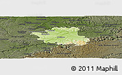Physical Panoramic Map of Esslingen, darken