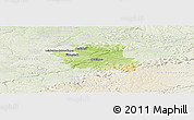 Physical Panoramic Map of Esslingen, lighten