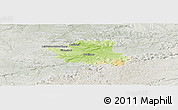 Physical Panoramic Map of Esslingen, lighten, semi-desaturated