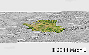 Satellite Panoramic Map of Esslingen, lighten, desaturated