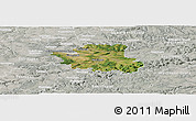 Satellite Panoramic Map of Esslingen, lighten, semi-desaturated