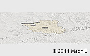 Shaded Relief Panoramic Map of Esslingen, lighten, semi-desaturated