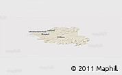 Shaded Relief Panoramic Map of Esslingen, single color outside