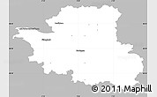 Gray Simple Map of Esslingen, single color outside