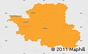 Political Simple Map of Esslingen, single color outside