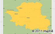 Savanna Style Simple Map of Esslingen, single color outside