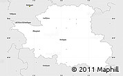 Silver Style Simple Map of Esslingen