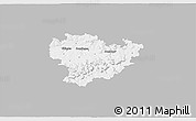 Gray 3D Map of Göppingen, single color outside