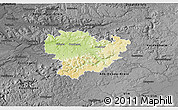 Physical 3D Map of Göppingen, darken, desaturated