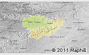 Physical 3D Map of Göppingen, desaturated