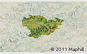 Satellite 3D Map of Göppingen, lighten