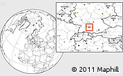 Blank Location Map of Göppingen, highlighted parent region