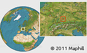 Satellite Location Map of Göppingen