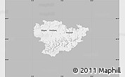 Gray Map of Göppingen, single color outside