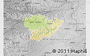 Physical Map of Göppingen, desaturated