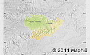 Physical Map of Göppingen, lighten, desaturated