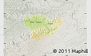 Physical Map of Göppingen, lighten, semi-desaturated