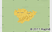Savanna Style Map of Göppingen, single color outside