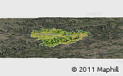 Satellite Panoramic Map of Göppingen, darken, semi-desaturated