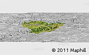 Satellite Panoramic Map of Göppingen, lighten, desaturated