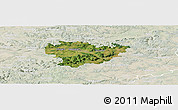 Satellite Panoramic Map of Göppingen, lighten