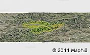 Satellite Panoramic Map of Göppingen, semi-desaturated