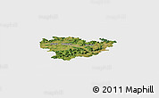 Satellite Panoramic Map of Göppingen, single color outside