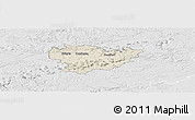 Shaded Relief Panoramic Map of Göppingen, lighten, desaturated