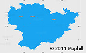 Political Simple Map of Göppingen, single color outside