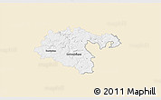 Classic Style 3D Map of Heidenheim, single color outside
