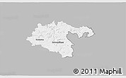 Gray 3D Map of Heidenheim, single color outside