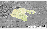 Physical 3D Map of Heidenheim, darken, desaturated