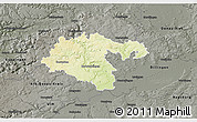 Physical 3D Map of Heidenheim, darken, semi-desaturated