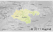 Physical 3D Map of Heidenheim, desaturated