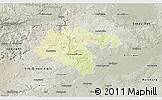Physical 3D Map of Heidenheim, semi-desaturated